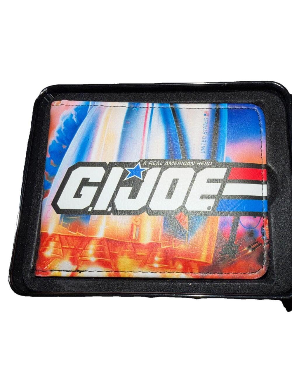 Bi-Fold Wallet GI JOE Retro Shuttle Poster New With Tin